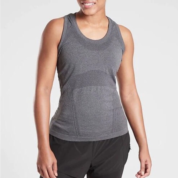 Athleta Tops - Athleta Momentum Heather Tank Top Women’s Medium Gray Solid Sleeveless